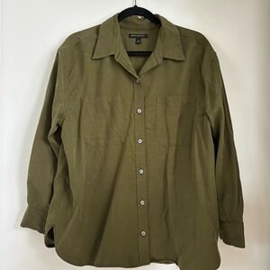 Banana Republic Olive Button Down Shirt